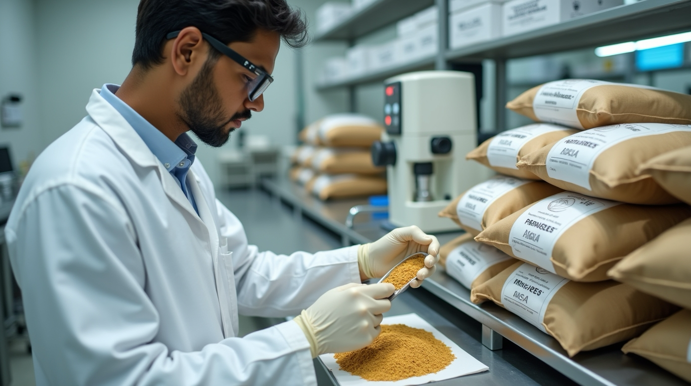 Laboratory testing of ginger